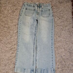 KanCan Light Wash Straight Leg Jeans